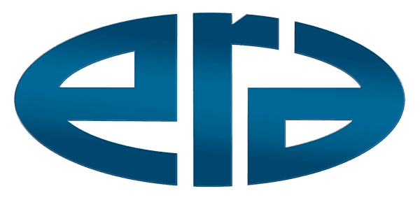 Logo of ERA, with stylized blue letters forming the shape of an oval.